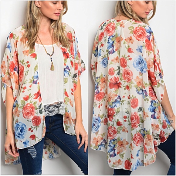 Gorgeous Relaxed Flowy Kimono Cardi SMLXL - Picture 4 of 6